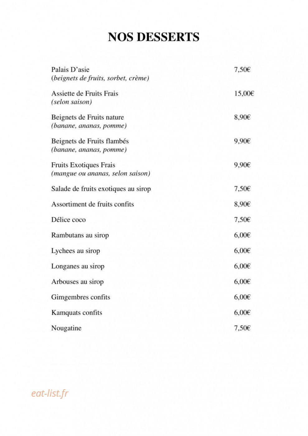 Palais d'Asie — carte page 16