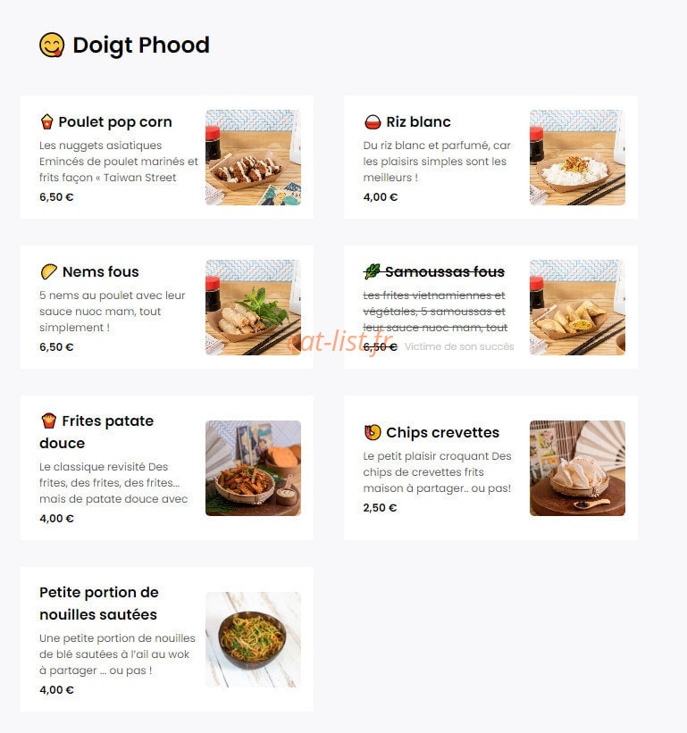 Phood — carte page 4