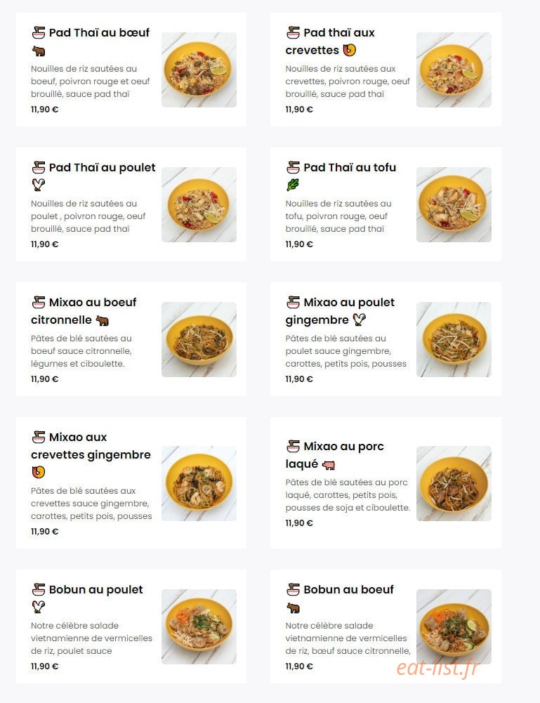 Phood — carte page 2