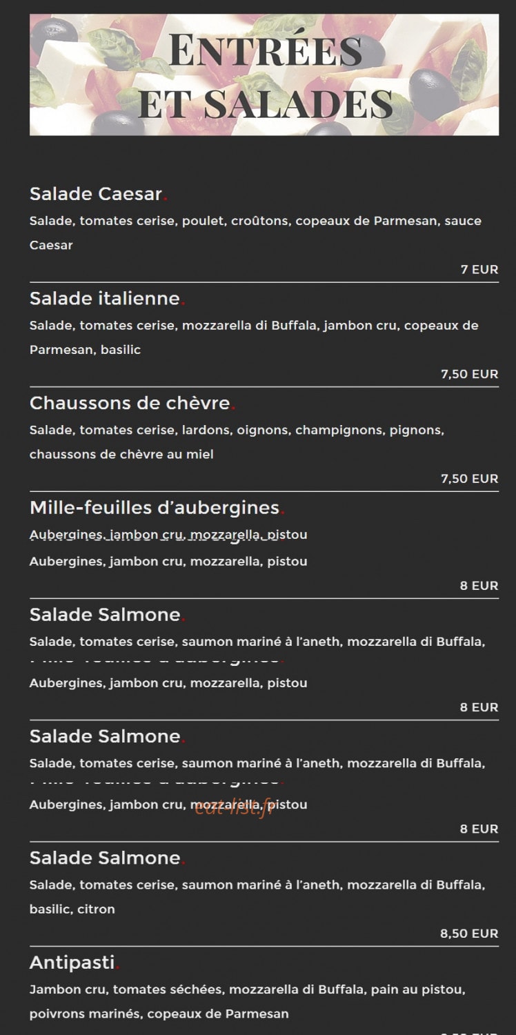 Pizzaroc — carte page 1