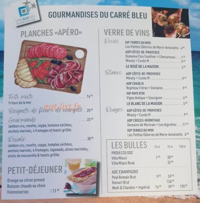 Plage Carré Bleu — carte page 1
