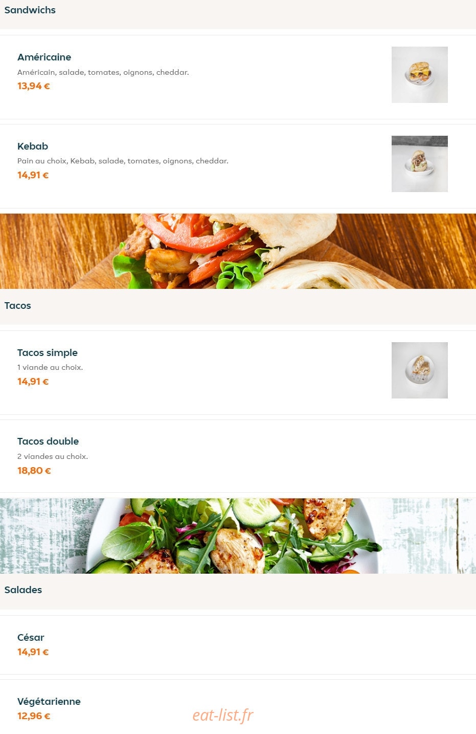 Pop’snack — carte page 4