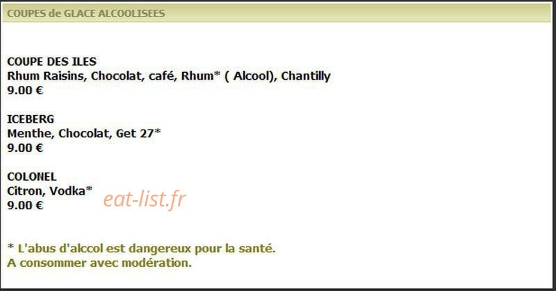 Restaurant le Flober — carte page 8