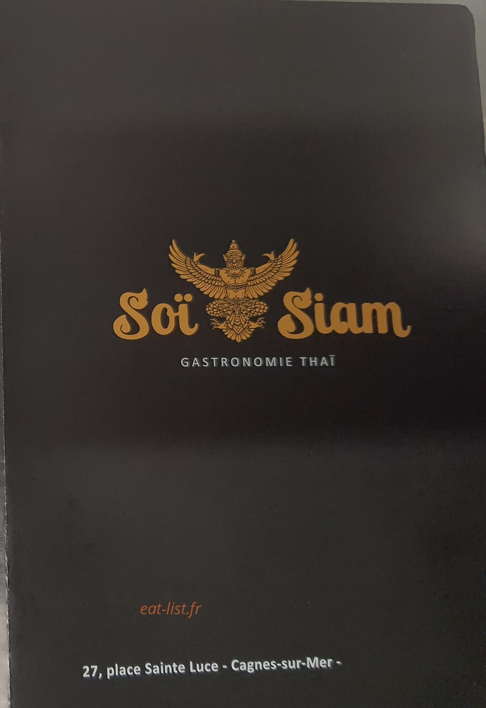 Soï Siam — carte page 1