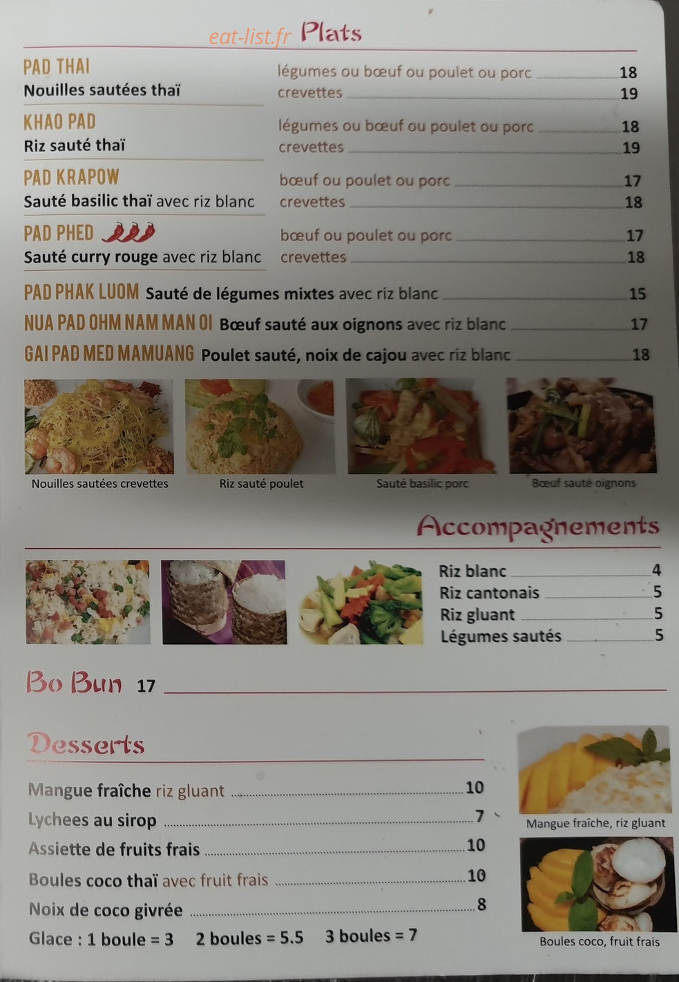 Soï Siam — carte page 3