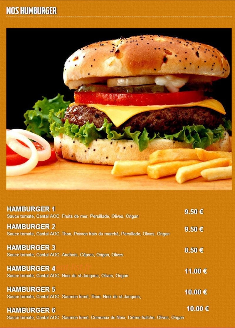 Stop Pizza — carte page 6
