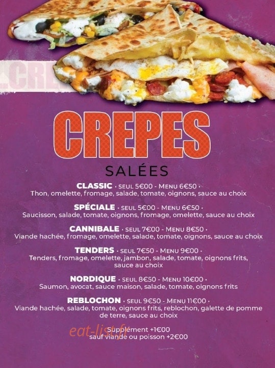 Street Food — carte page 3