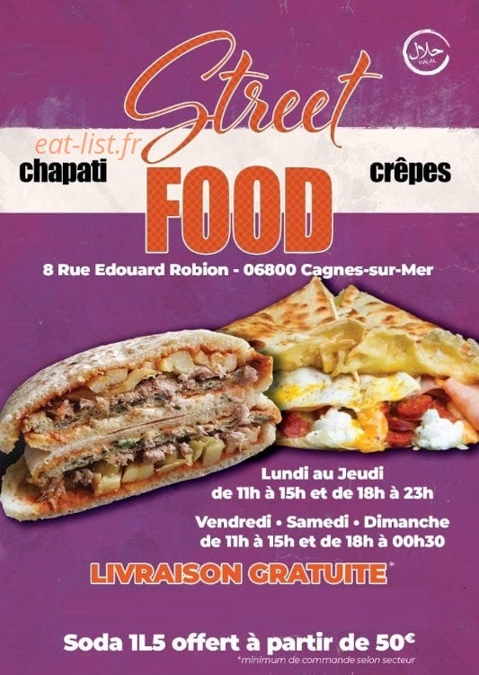 Street Food — carte page 1