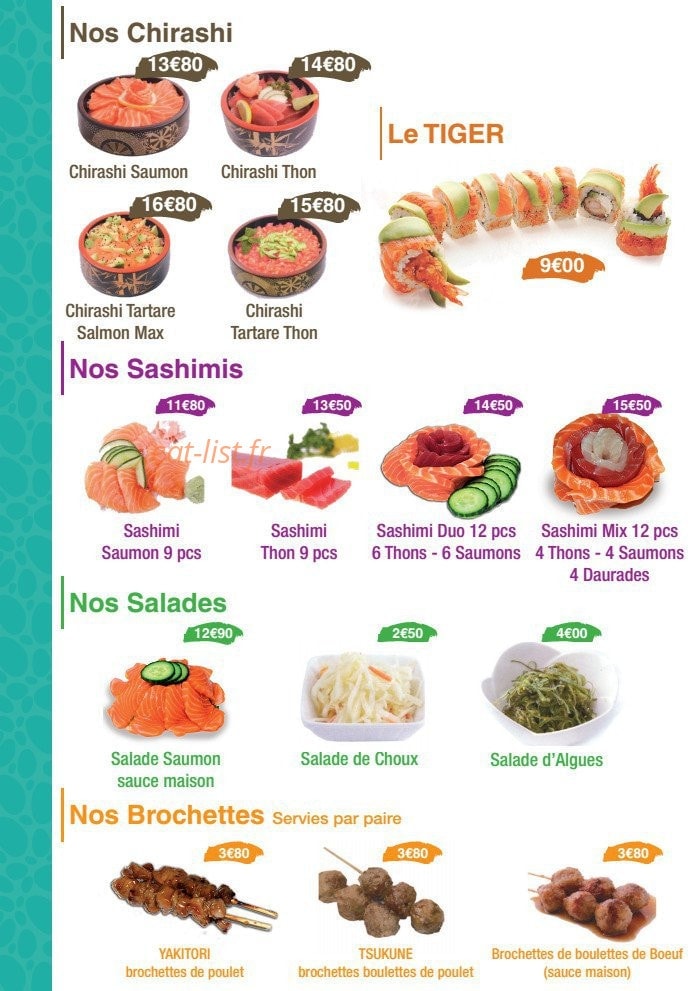 Sushi Délice — carte page 6