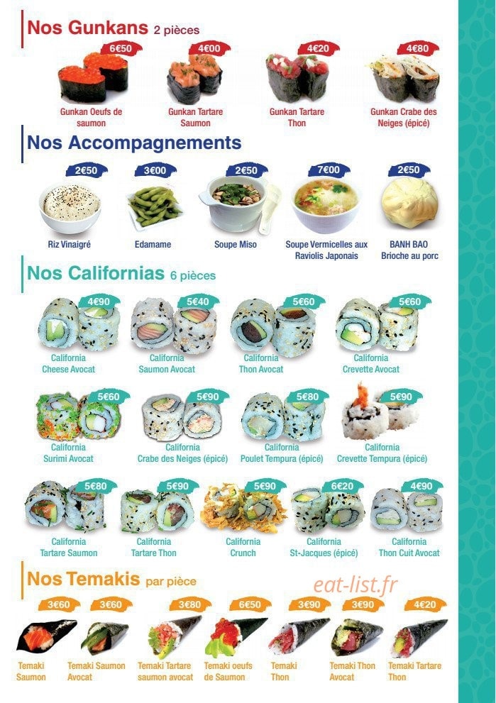 Sushi Délice — carte page 5