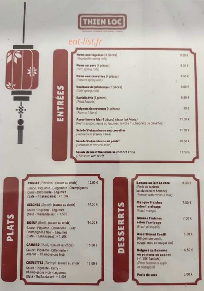 Thien Loc — carte page 1