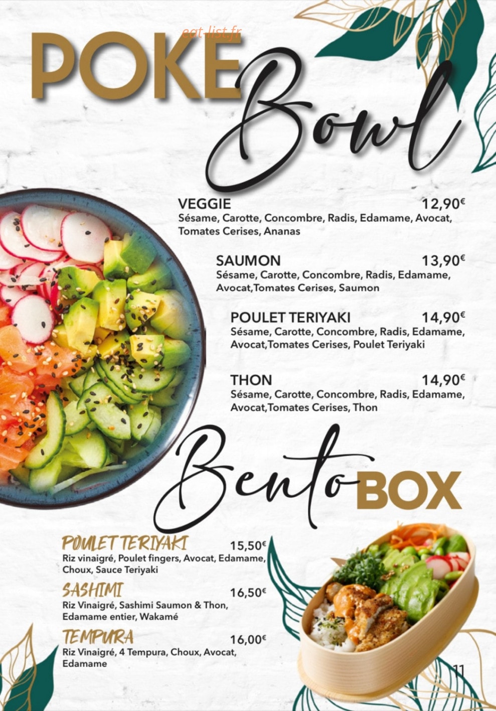 Tn Sushi — carte page 11