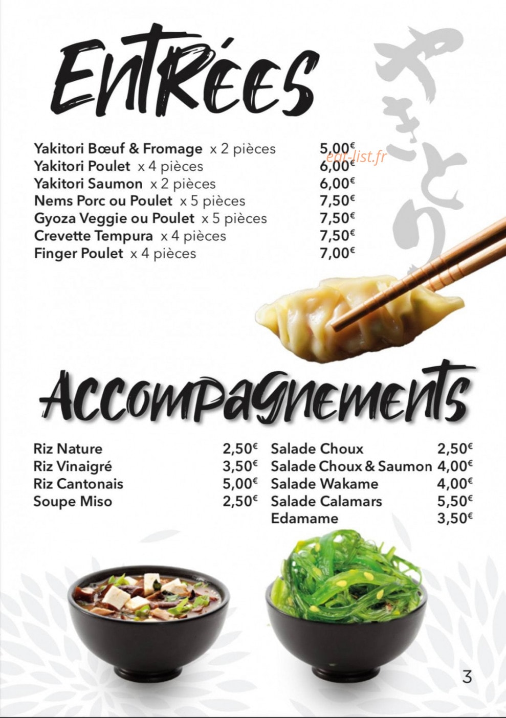 Tn Sushi — carte page 3