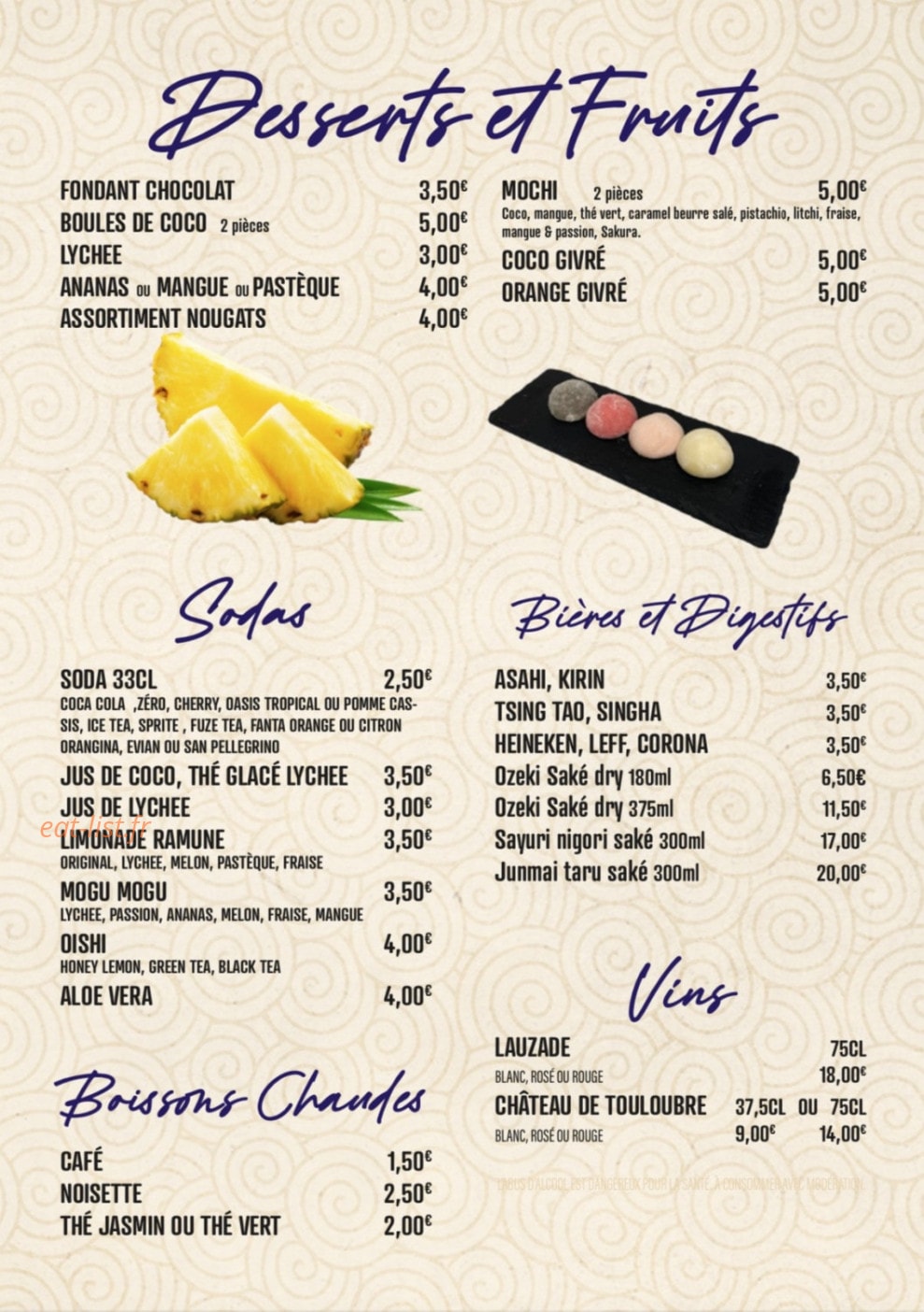 Tn Sushi — carte page 13