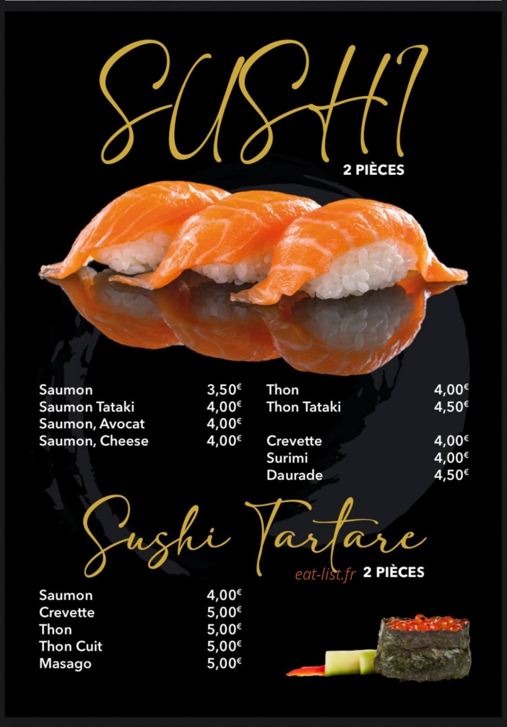 Tn Sushi — carte page 4