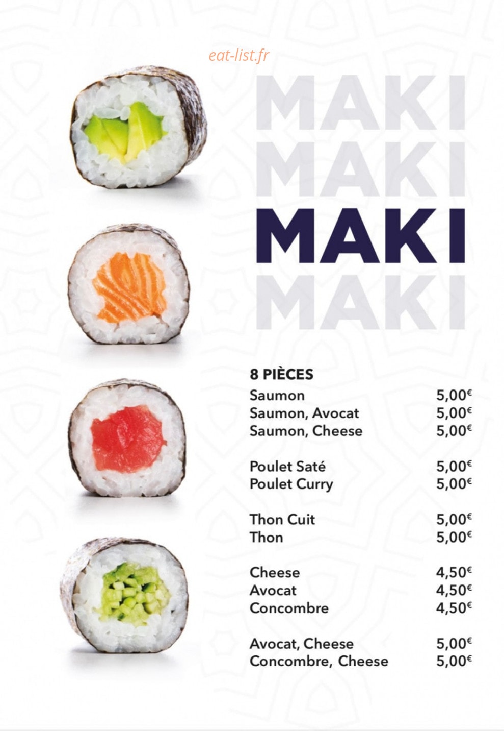 Tn Sushi — carte page 5