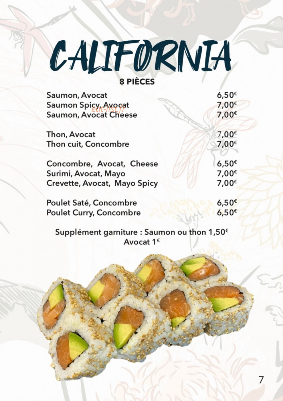 Tn Sushi — carte page 7