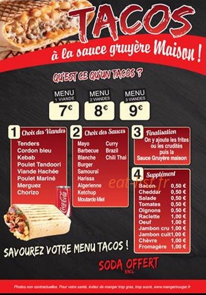 Wonderfood — carte page 3