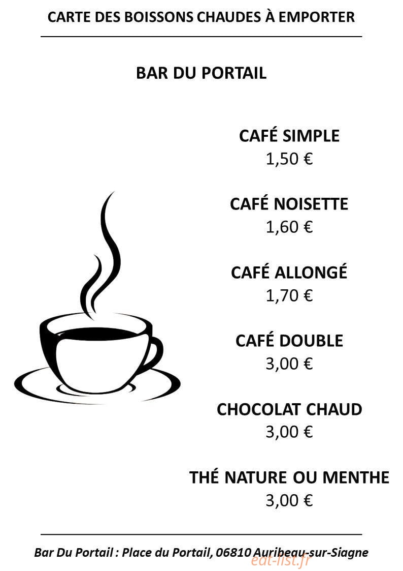 Le bar du Portail — carte page 3