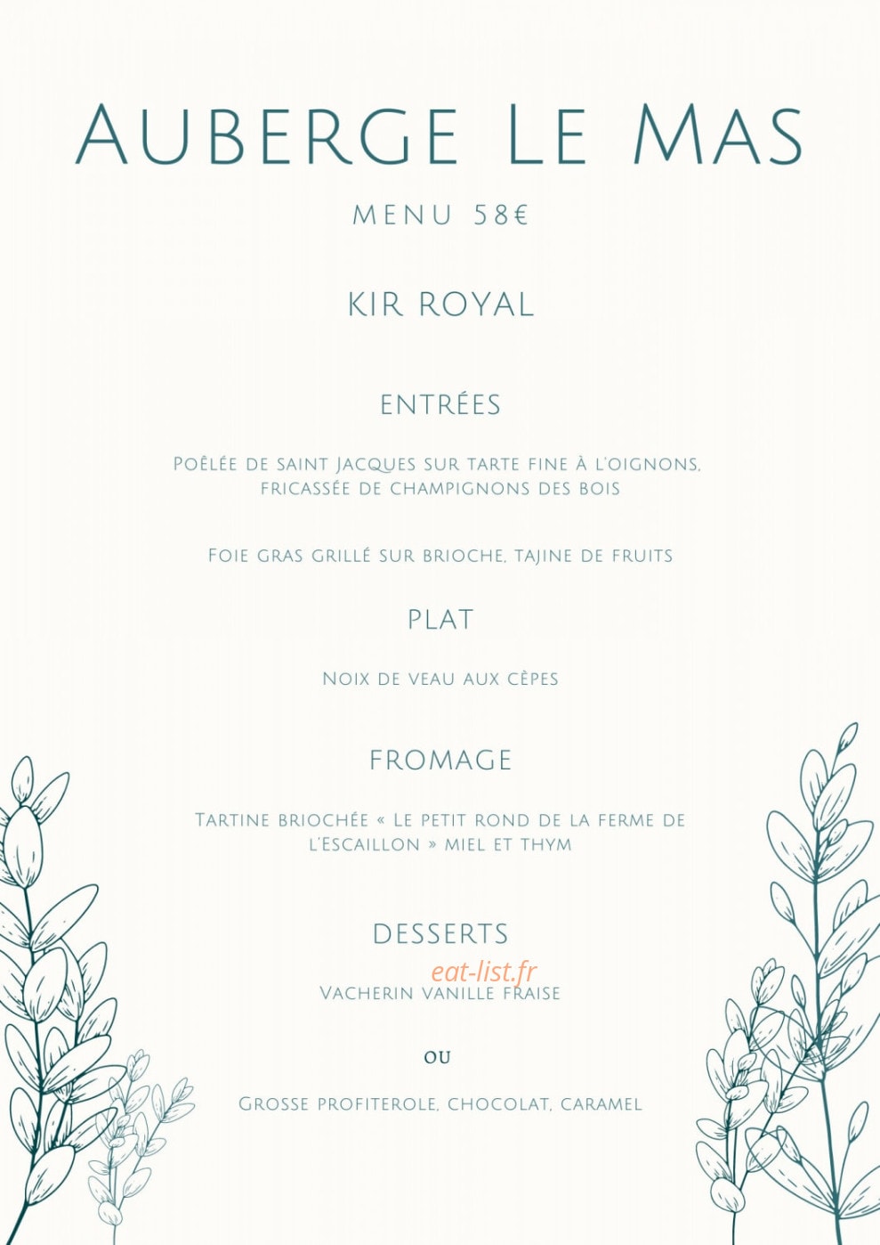 Le Mas — carte page 2