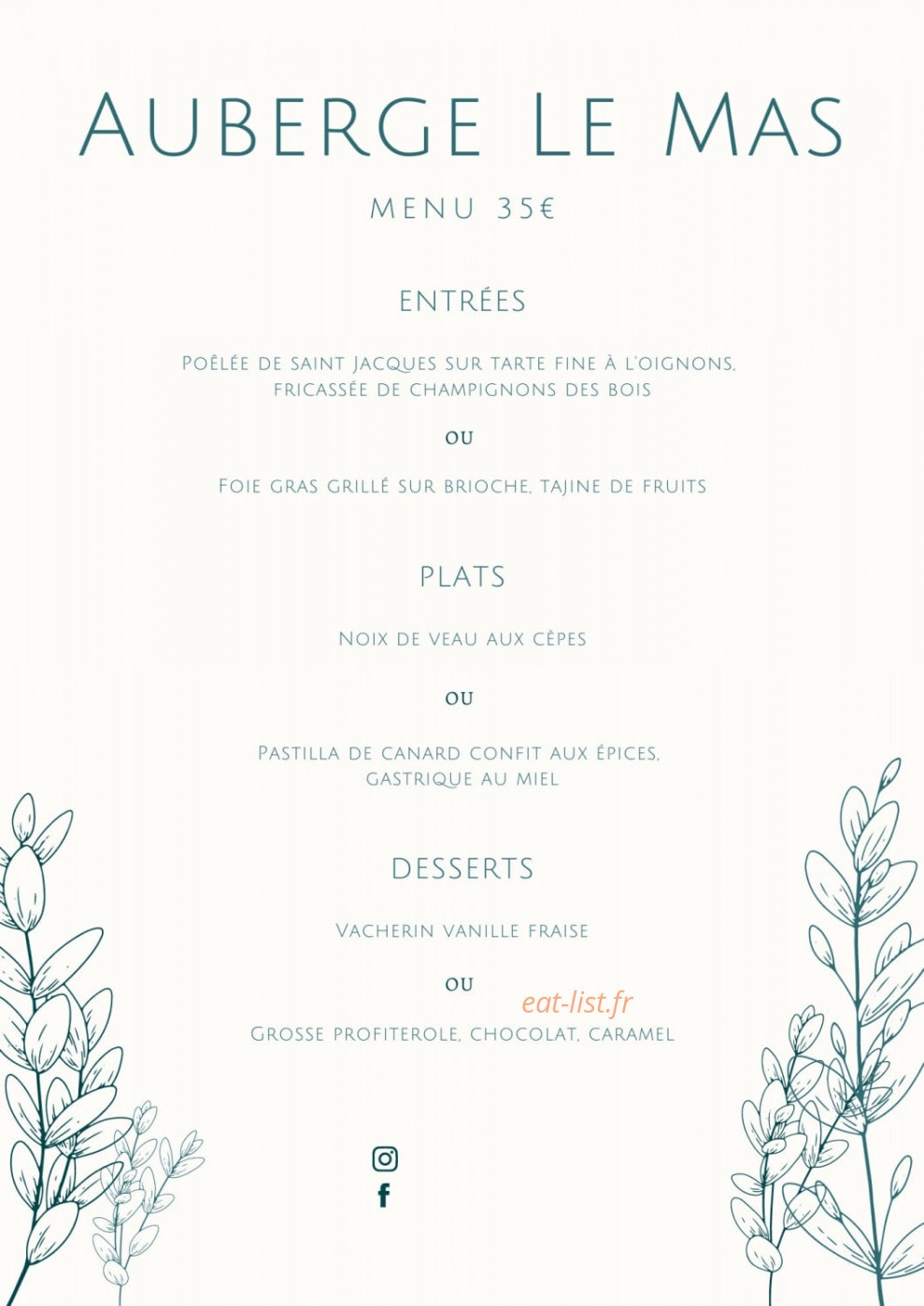 Le Mas — carte page 1