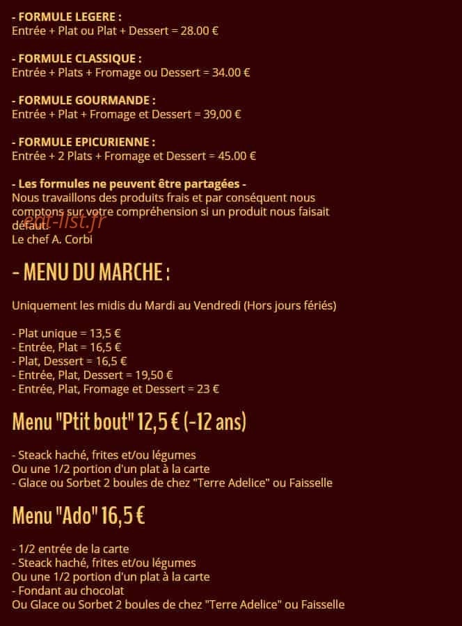 Le Poivre d'Ane — carte page 1