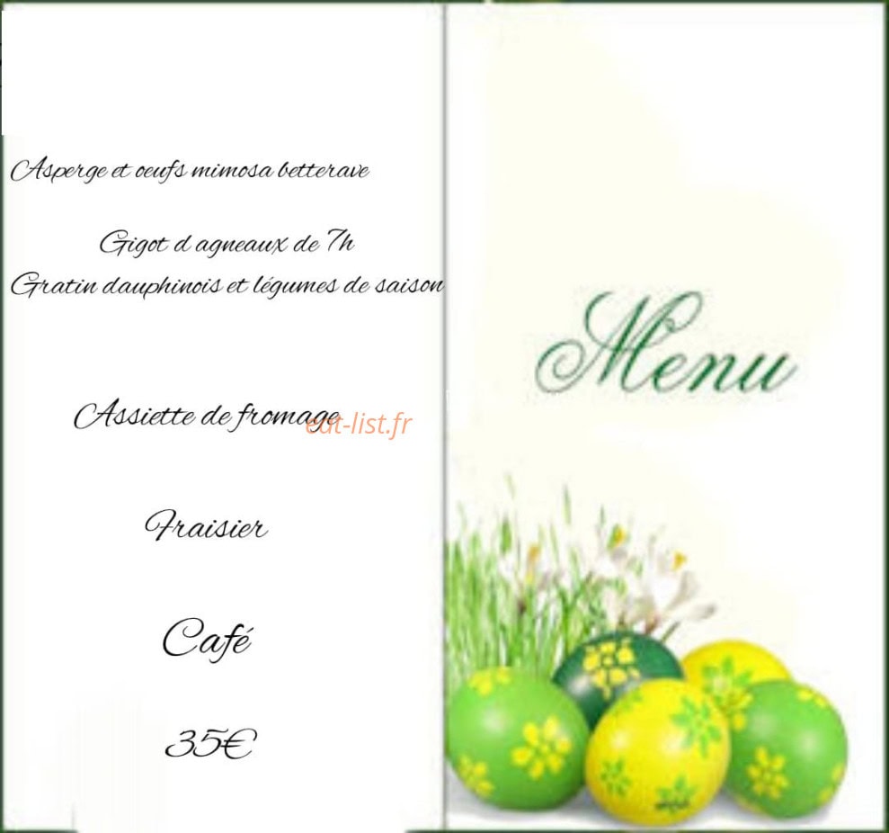Auberge de Freyssenet — carte page 1