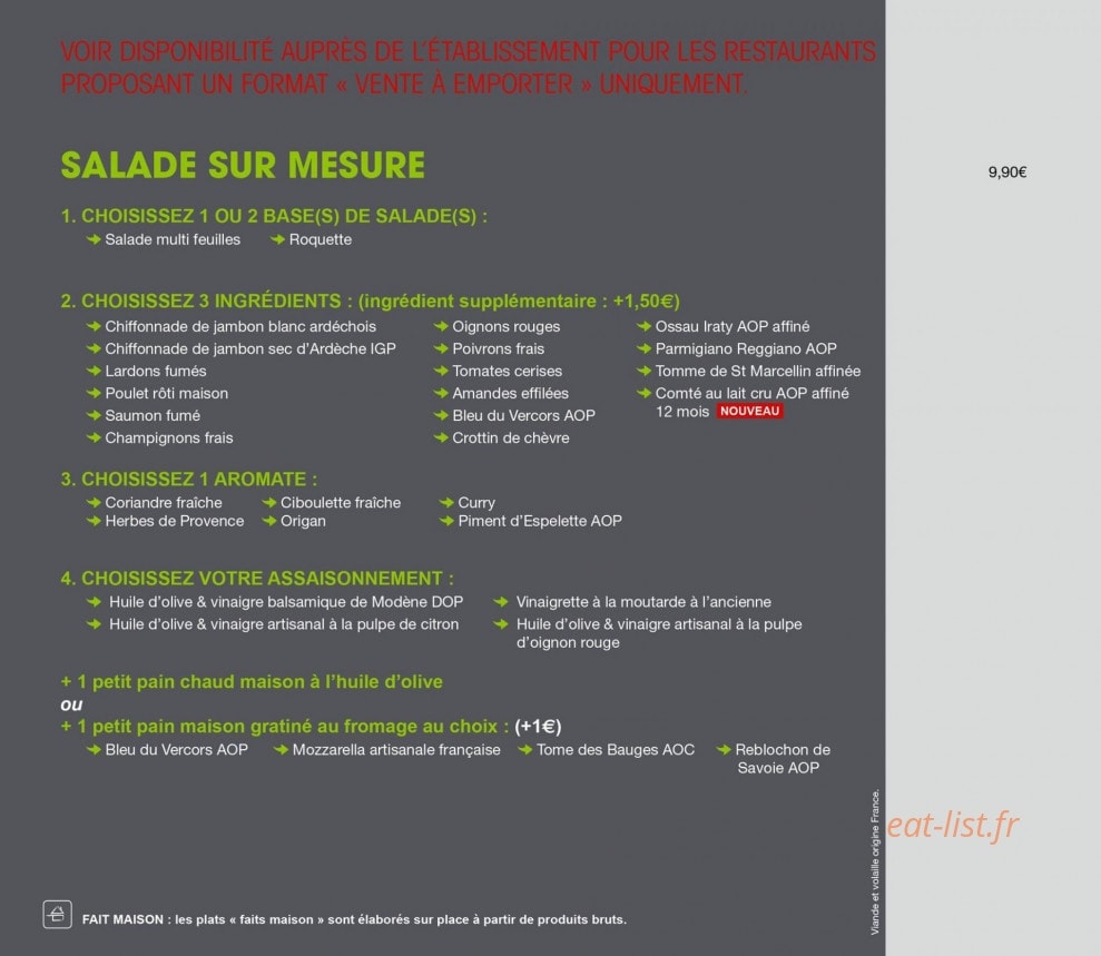 Basilic & co — carte page 2