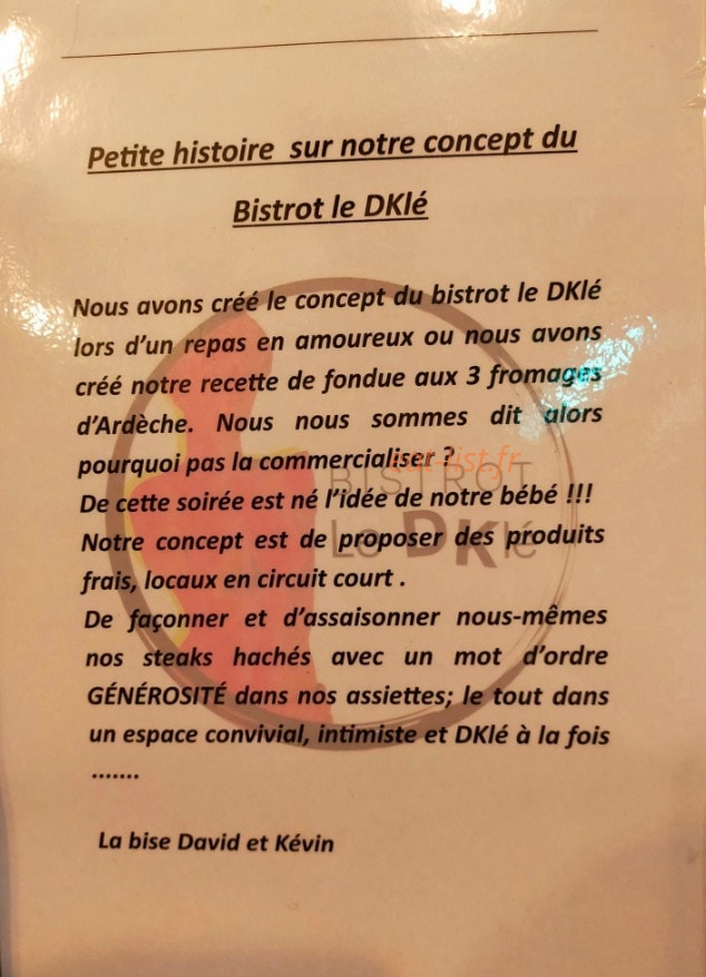 Bistrot le dklé — carte page 5