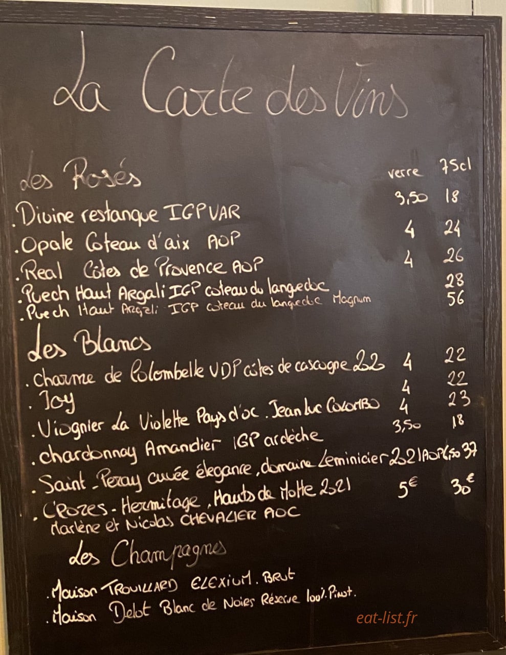 L'Epicurieuse — carte page 1