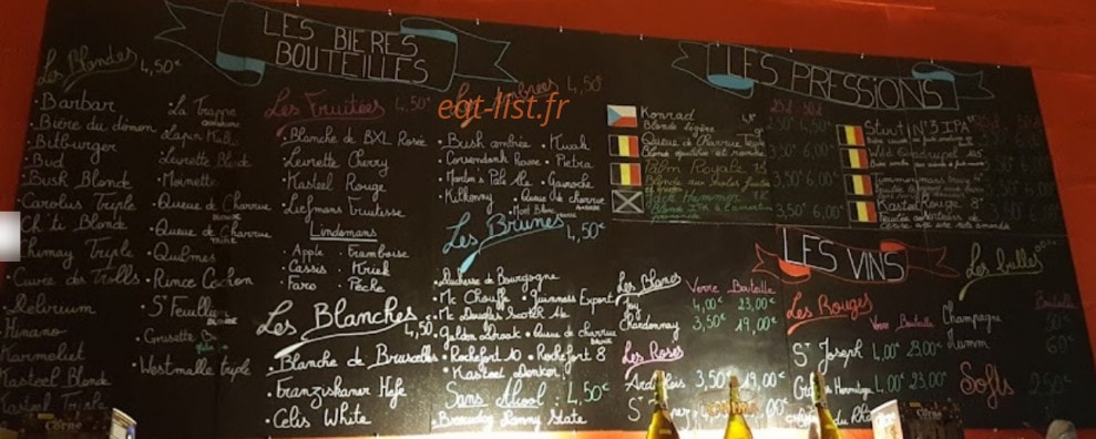 My Beers — carte page 1