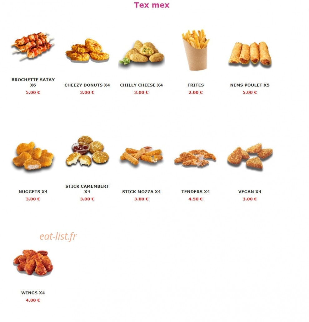 Burger Nine — carte page 4