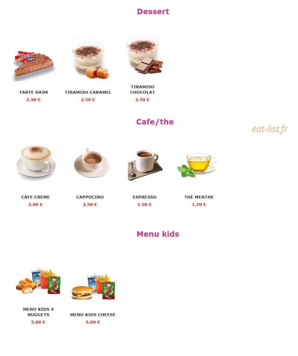 Burger Nine — carte page 9