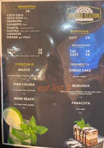 Burger Station — carte page 2