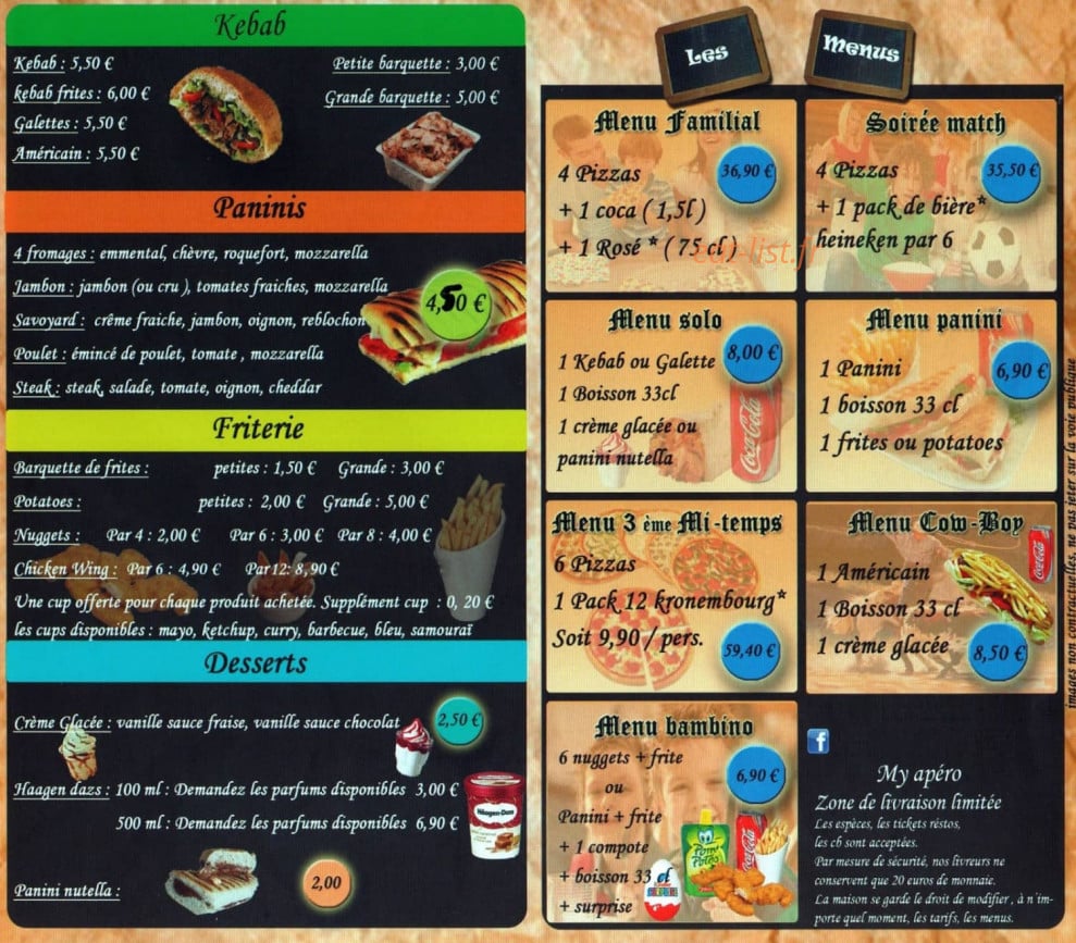 Chris' Pizza Le Celtic — carte page 3