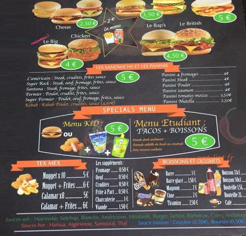 El Tacos — carte page 2