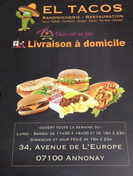 El Tacos — carte page 1