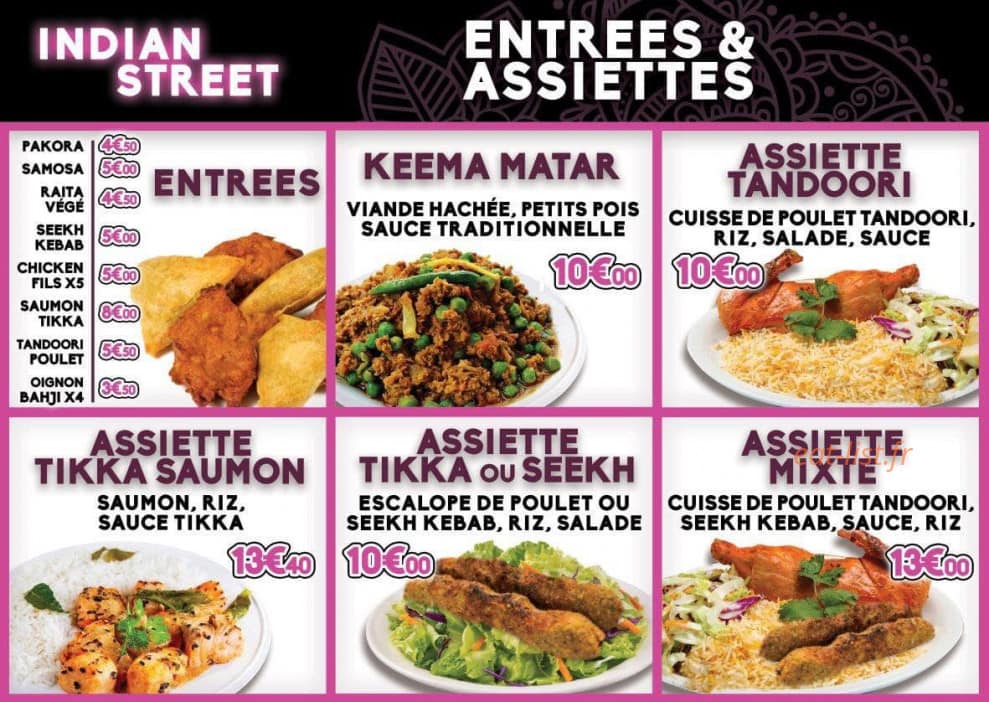 indian street — carte page 2