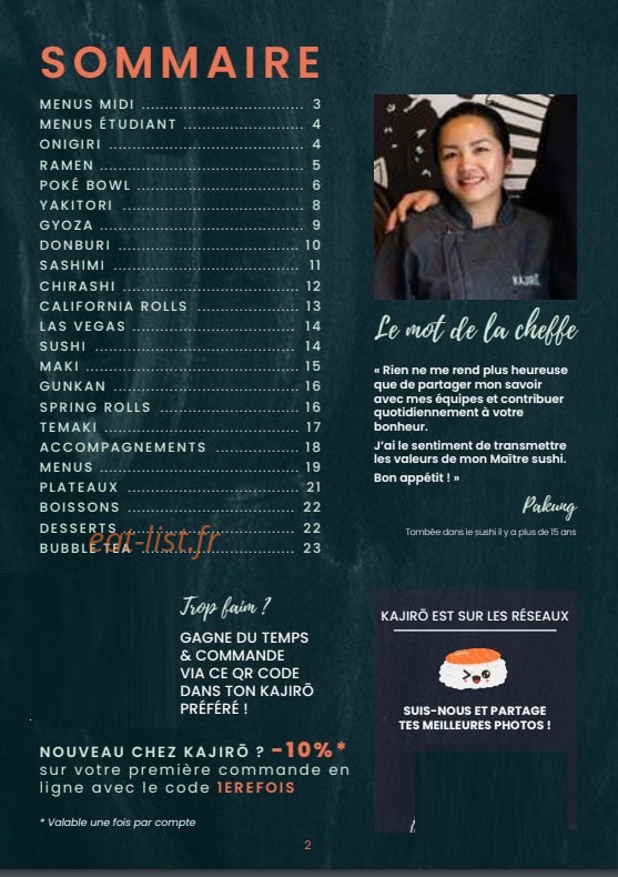 Kajiro — carte page 2