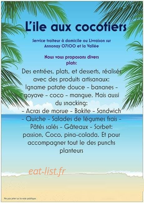 L'ile aux cocotiers — carte page 1