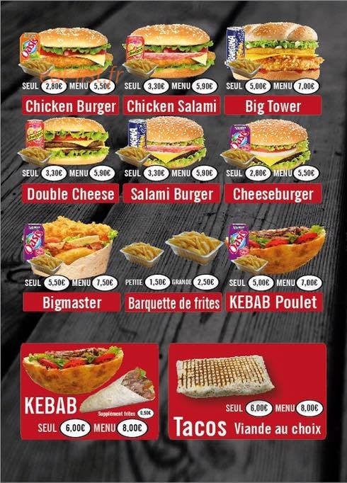 O p'tit resto — carte page 2