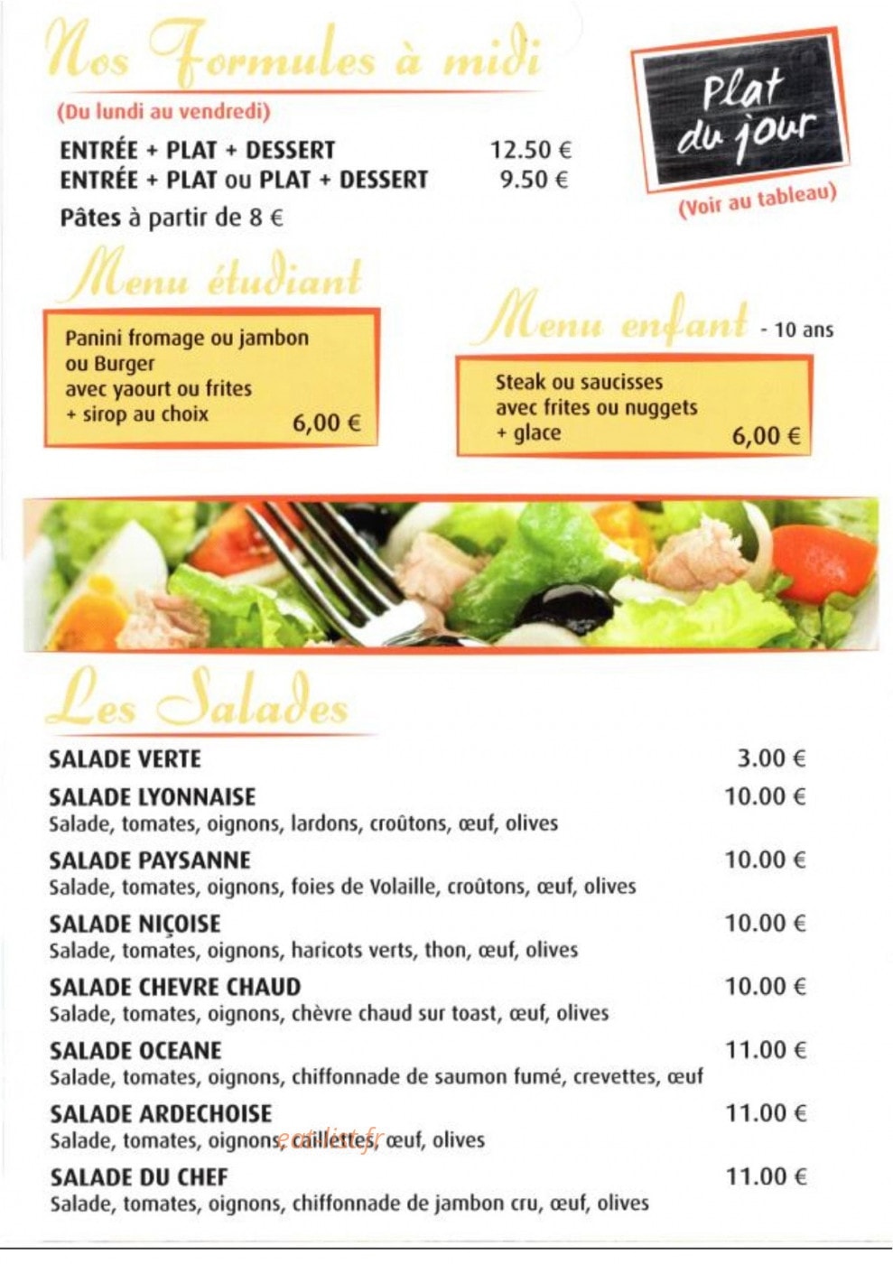 Rest'O Quai — carte page 2