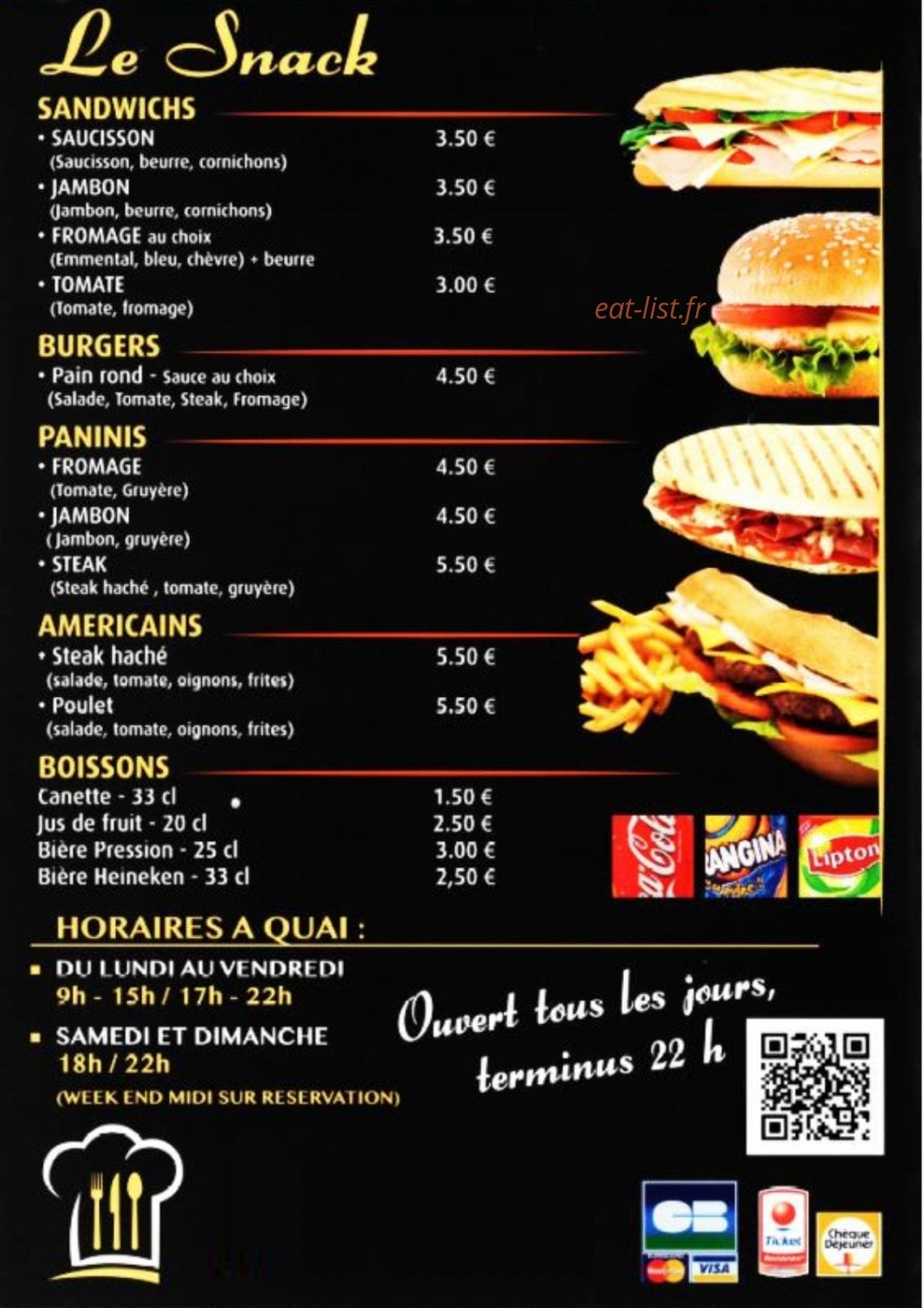 Rest'O Quai — carte page 4