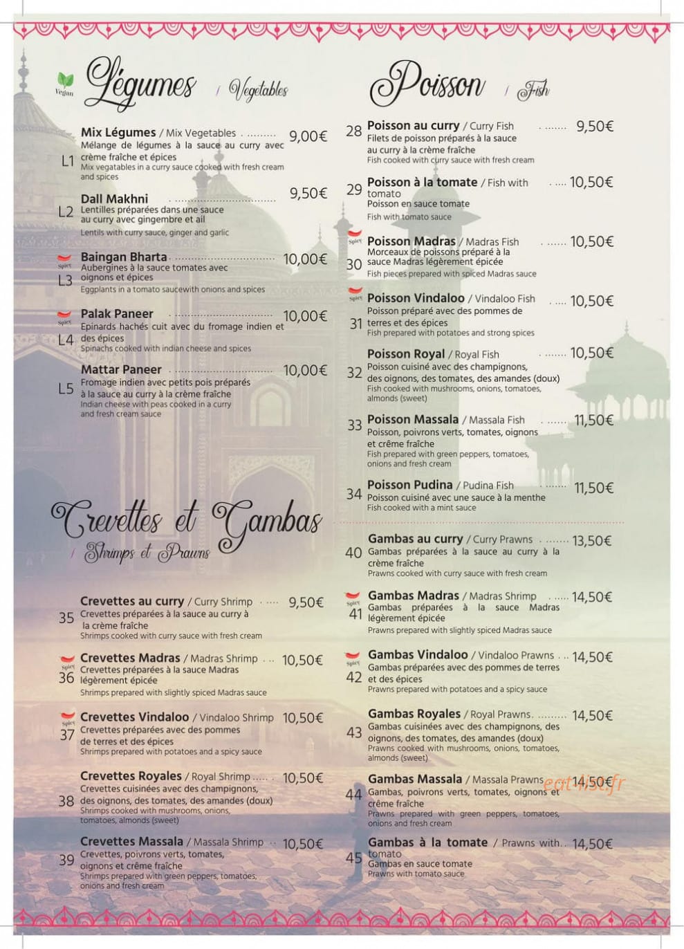 Shalimar — carte page 3