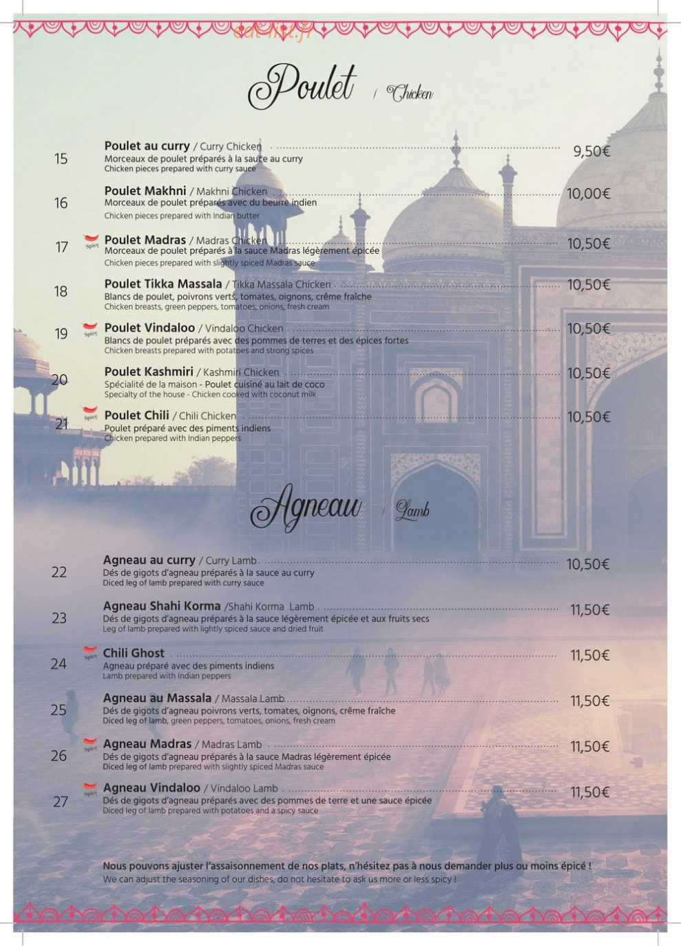Shalimar — carte page 2