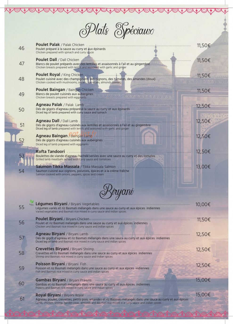 Shalimar — carte page 4