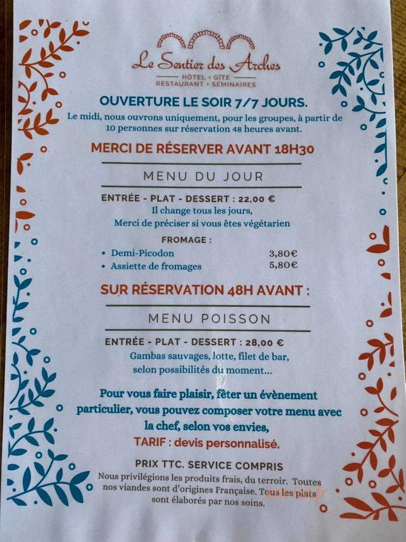 Le Sentier des Arches — carte page 1