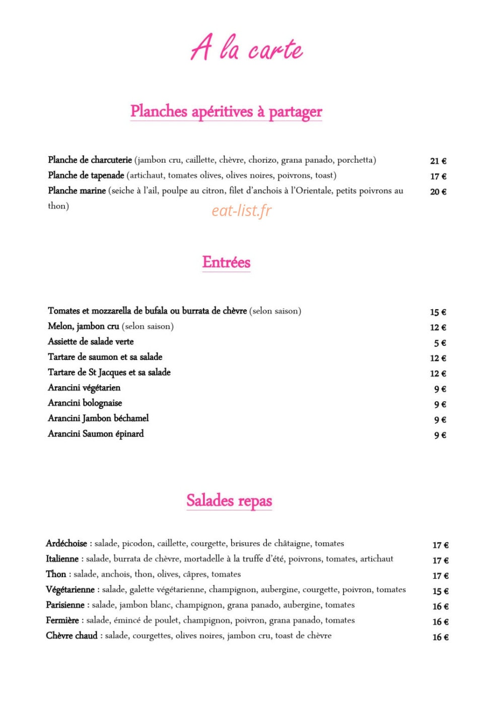 L'inattendu — carte page 1