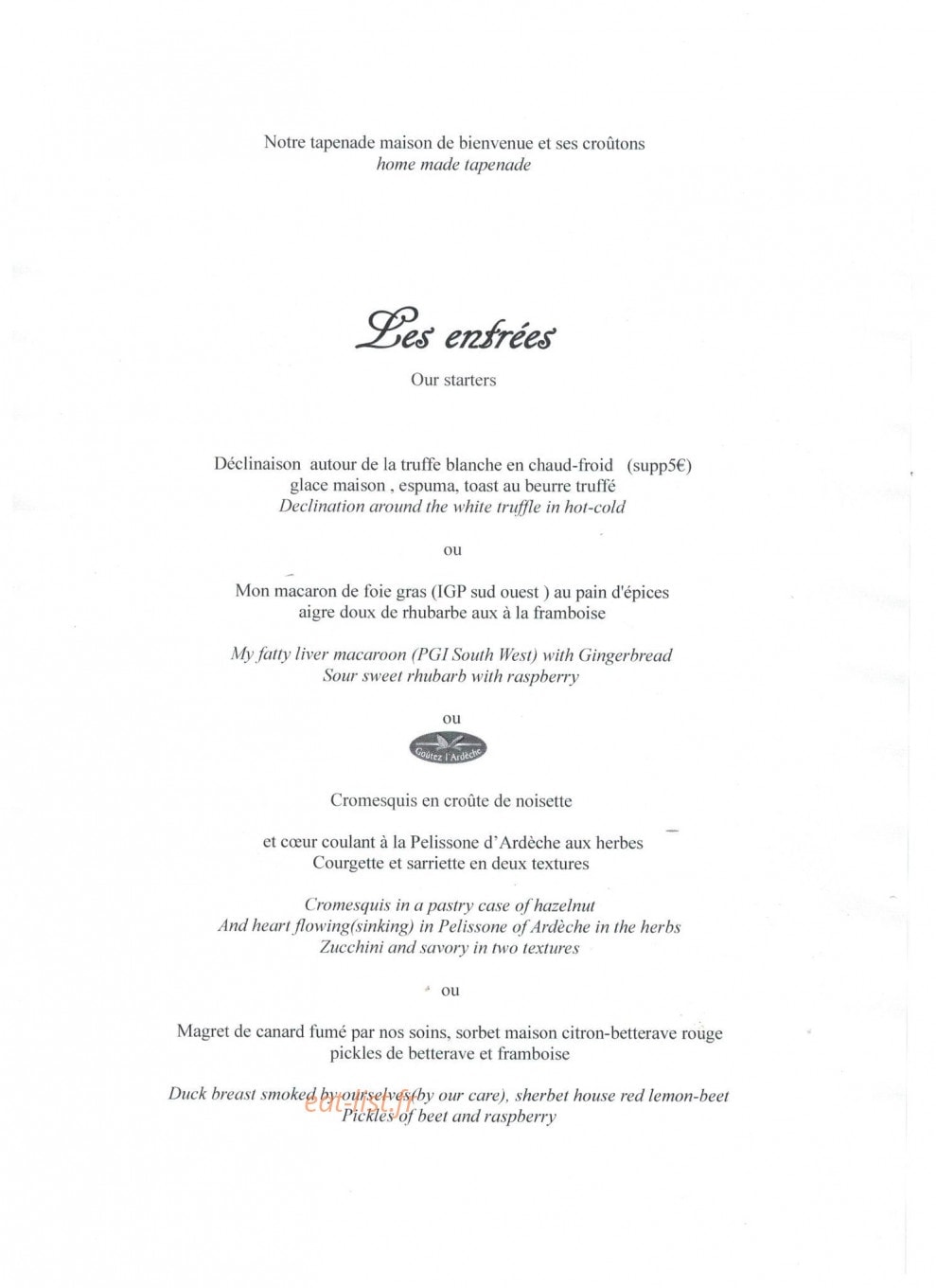 Mas de la Madeleine — carte page 1