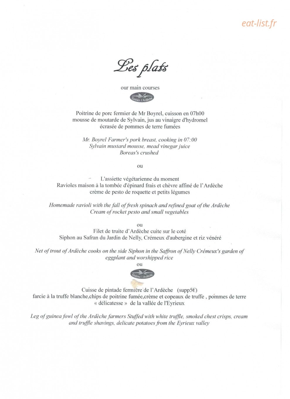 Mas de la Madeleine — carte page 2